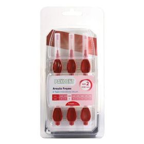 Pakdent 0.50 mm U Tipi 6 Adet Pembe Arayüz Fırçası