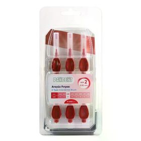 Pakdent 0.50 mm U Tipi 6 Adet Pembe Arayüz Fırçası