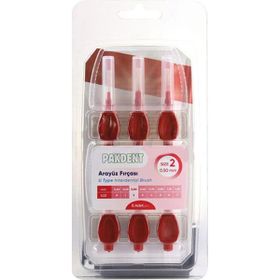 Pakdent 0.50 mm U Tipi 6 Adet Pembe Arayüz Fırçası