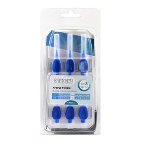 Pakdent 0.60 mm 6 Adet Mavi Arayüz Fırçası
