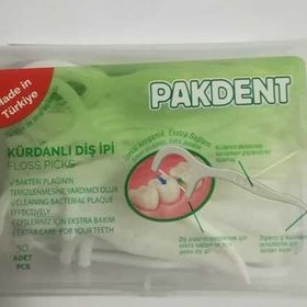 Pakdent Kare 50'li Kürdanlı Diş İpi