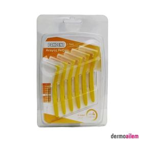 Pakdent L Tipi 0.7 mm 6'lı Sarı Arayüz Fırçası