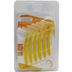 Pakdent L Tipi 0.7 mm 6'lı Sarı Arayüz Fırçası