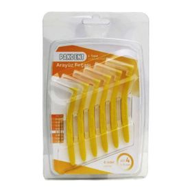 Pakdent L Tipi 0.7 mm 6'lı Sarı Arayüz Fırçası