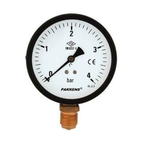 Pakkens 0-1 Bar 100 mm Alttan Bağlantılı Kuru G 1/2 inç Manometre