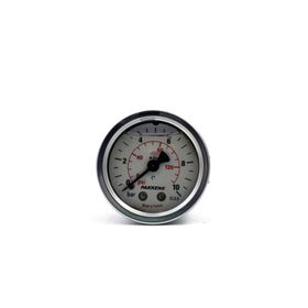 Pakkens 0-10 Bar 50 mm Arkadan Bağlantılı Panotipli Gliserinli G 1/4 inç Manometre