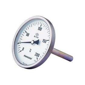 Pakkens 0-120 °C Çap 100 mm Daldırma Boyu 10 cm Arkadan Bağlantılı G 1/2 Termometre