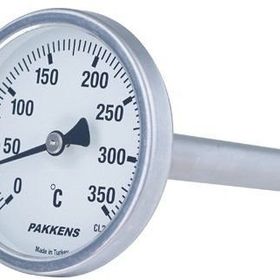 Pakkens 0-120 °C Çap 63 mm Daldırma Boyu 5 cm Arkadan Bağlantılı G 1/2 Termometre