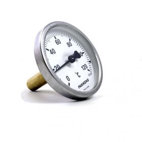 Pakkens 0-120 °C Çap 63 mm Daldırma Boyu 5 cm Arkadan Bağlantılı G 1/2 Termometre