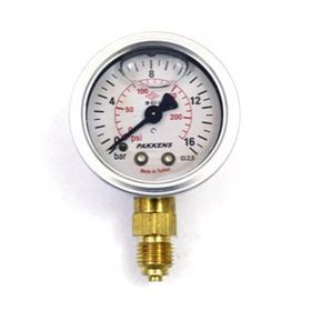 Pakkens 0-16 Bar 63 mm Alttan Bağlantılı Gliserinli G 1/4 inç Manometre