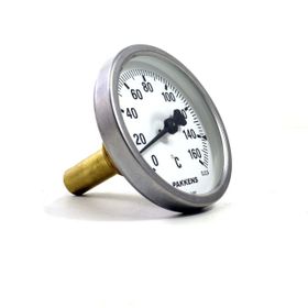 Pakkens 0-160 °C Çap 63 mm Daldırma Boyu 5 cm Arkadan Bağlantılı G 1/2 Termometre