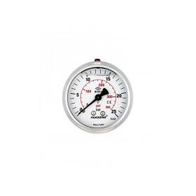 Pakkens 0-250 Bar 100 mm Arkadan Bağlantılı Panotipi Gliserinli G 1/2 inç Manometre