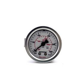 Pakkens 0-250 Bar 100 mm Arkadan Bağlantılı Panotipi Gliserinli G 1/2 inç Manometre