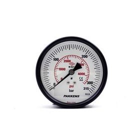 Pakkens 0-315 Bar 100 mm Arkadan Bağlantılı Kuru G 1/4 inç Manometre