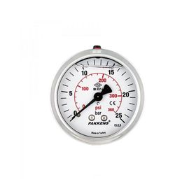 Pakkens 0-315 Bar 63 mm Arkadan Bağlantılı Panotipi Gliserinli G 1/4 inç Manometre