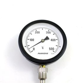 Pakkens 0-500 °C Çap 100 mm Daldırma Boyu 10 cm Alttan Bağlantılı G 1/2 Termometre