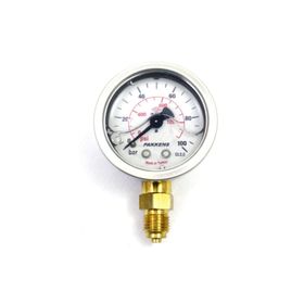 Pakkens 100 mm 0/100 Bar Alttan Bağlantılı Gliserinli Manometre