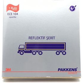 Pakkens Ece 104 Uyumlu 3 m 50 mt 1 Top Kırmızı Reflektif Şerit Reflektör Bant