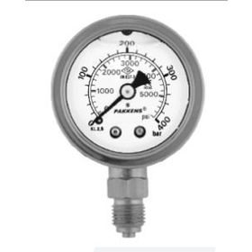 Pakkens Gliserinli G 1/4 inç 0-6 Bar 50 mm Alttan Bağlantılı Manometre
