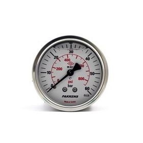 Pakkens Gliserinli G 1/4 inç 0-60 Bar 63 mm Arkadan Bağlantılı Panotipi Manometre