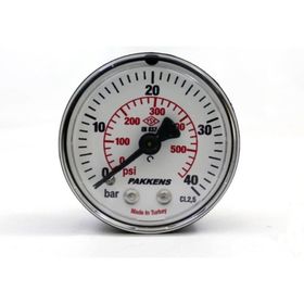 Pakkens Kuru G 1/4 inç 0-40 Bar 63 mm Arkadan Bağlantılı Manometre