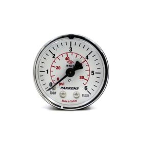 Pakkens Kuru G 1/4 inç 0-6 Bar 63 mm Arkadan Bağlantılı Manometre