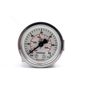 Pakkens Kuru G 1/4 inç 0-60 Bar 63 mm Arkadan Bağlantılı Panotipi Manometre