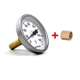 Pakkens Manşonlu 63 Çap 160 Derece Göstergeli 5 cm Bağlantılı Termometre