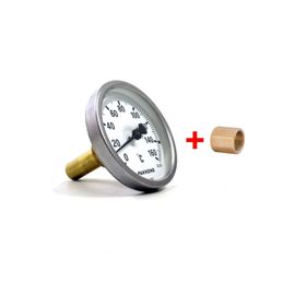 Pakkens Manşonlu 63 Çap 160 Derece Göstergeli 5 cm Bağlantılı Termometre