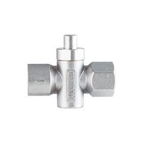 Pakkens Musluğu Butonlu Basmalı 6 Bar 1/2 inç Manometre Valfi