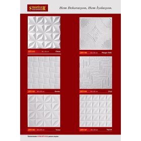 PAKPİYER 50x50 20 Ad. Elmas Tavan Kaplama Kartonpiyer Stropiyer