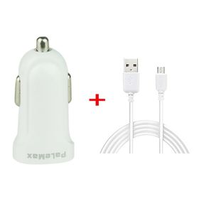 PaleMax Araç İçi Şarj Aleti ve Beyaz Samsung Usb Kablosu