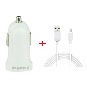 PaleMax Araç İçi Şarj Aleti ve Beyaz Samsung Usb Kablosu