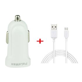 PaleMax Araç İçi Şarj Aleti ve Beyaz Samsung Usb Kablosu
