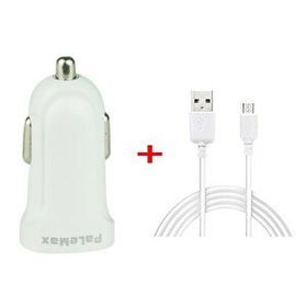 PaleMax Araç İçi Şarj Aleti ve Beyaz Samsung Usb Kablosu