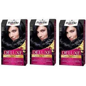 Palette Deluxe 1.1 Gece Mavisi x3 Saç Boyası