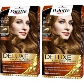 Palette Deluxe 2 Adet 9-50 Altın Parıltılı Bal Saç Boyası