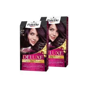 Palette Deluxe 4 99 Patlıcan Moru 2 Adet Saç Boyası