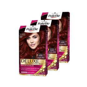 Palette Deluxe 5.889 3 Adet Şarap Kızılı Saç Boyası