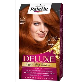 Palette Deluxe 7-77 Yoğun Bakır Saç Boyası ve Boyama Seti