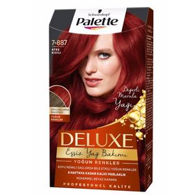 Palette Deluxe 7-887 Ateş Kızılı 3 Adet Saç Boyası