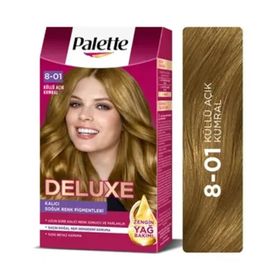 Palette Deluxe 8-01 Küllü Açık Kumral 50 ml Saç Boyası