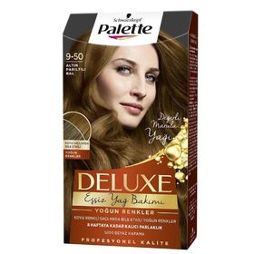 Palette Deluxe 9 50 Altın Parıltılı Bal Saç Boyası