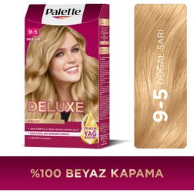 Palette Deluxe Kalıcı Renkler 9-5 Doğal Sarı Saç Boyası