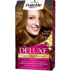 Palette Deluxe No:7-554 Altın Karamel Saç Boyası
