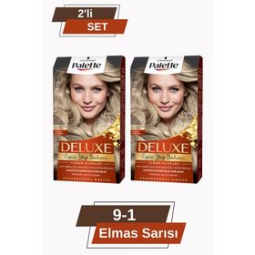 Palette Deluxe Yoğun Renkler 9-1 Elmas Sarısı 2 Adet Saç Boyası