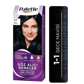 Palette Göz Alıcı Renkler 1-1 Gece Mavisi Saç Boyası