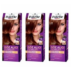 Palette Göz Alıcı Renkler 5-68 Kestane 3 Paket Saç Boyası
