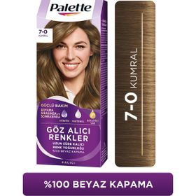 Palette Göz Alıcı Renkler 7-0 Kumral Pentanol Besleyici Yağ İçeren 115 ml Saç Boyası