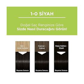 Palette Kalıcı Doğal Renkler 1-0 Siyah Kakao Yağı Yulaf Çekirdeği Özlü Saç Boyası